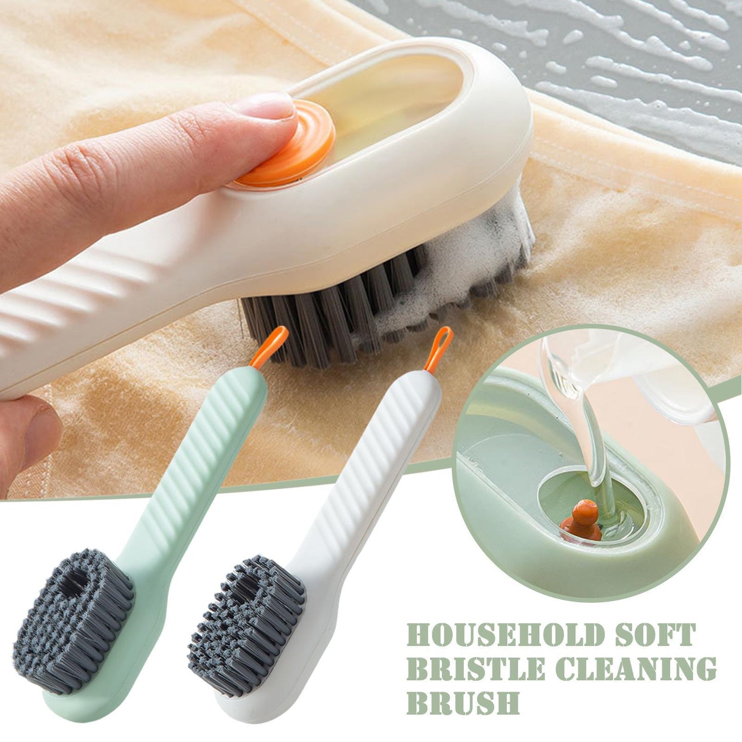 StainAway Pro Brush™ - "Remove stains with the built-in dispenser"